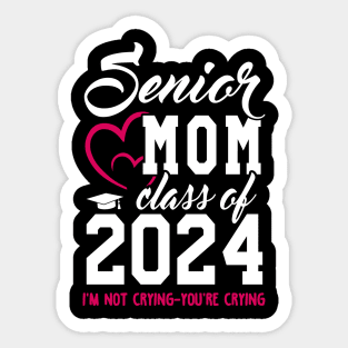 Class of 2024 Senior Gifts Funny Senior Mom Sticker